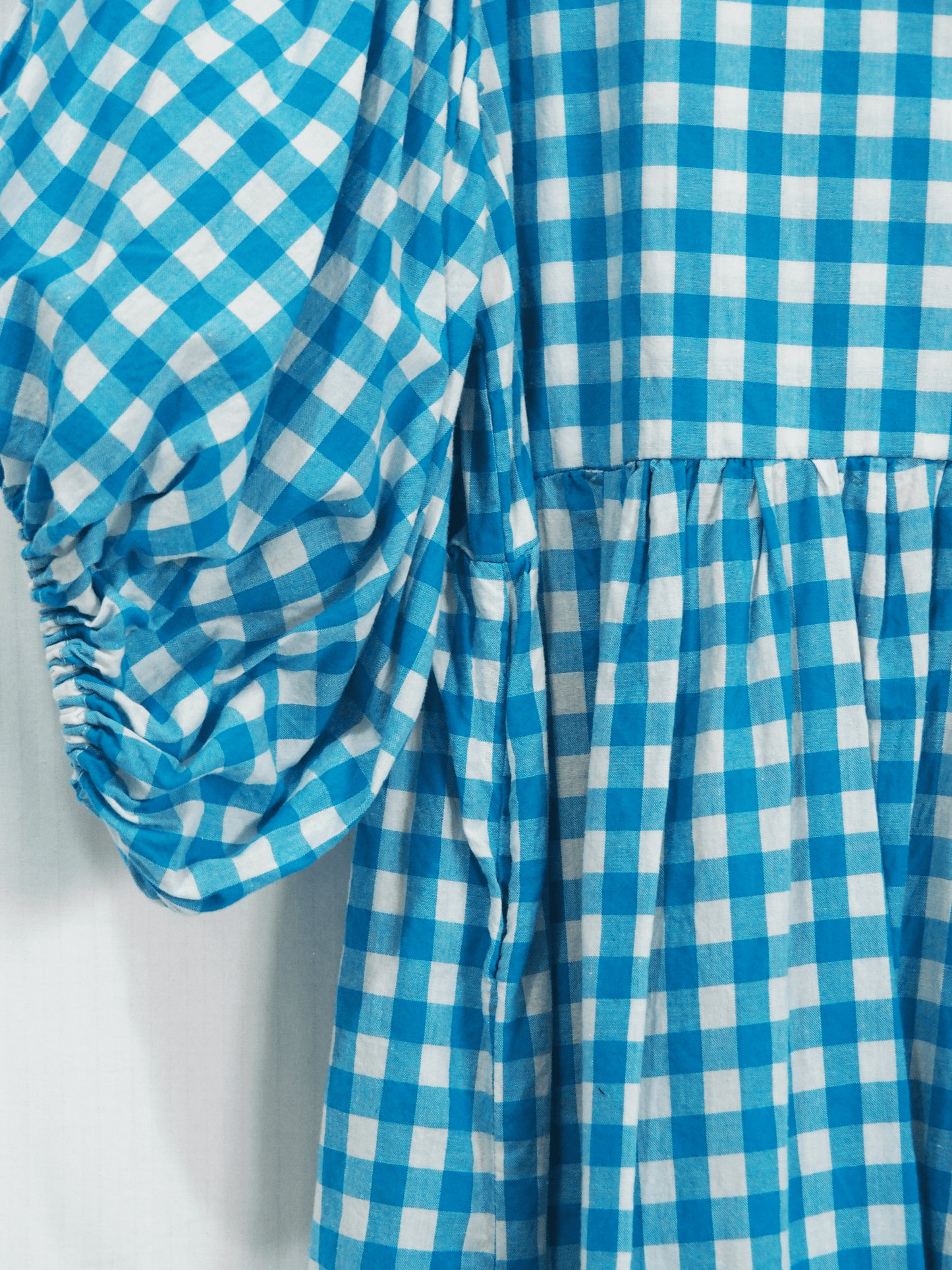 Bubble Dress in Blue Gingham (XXL)