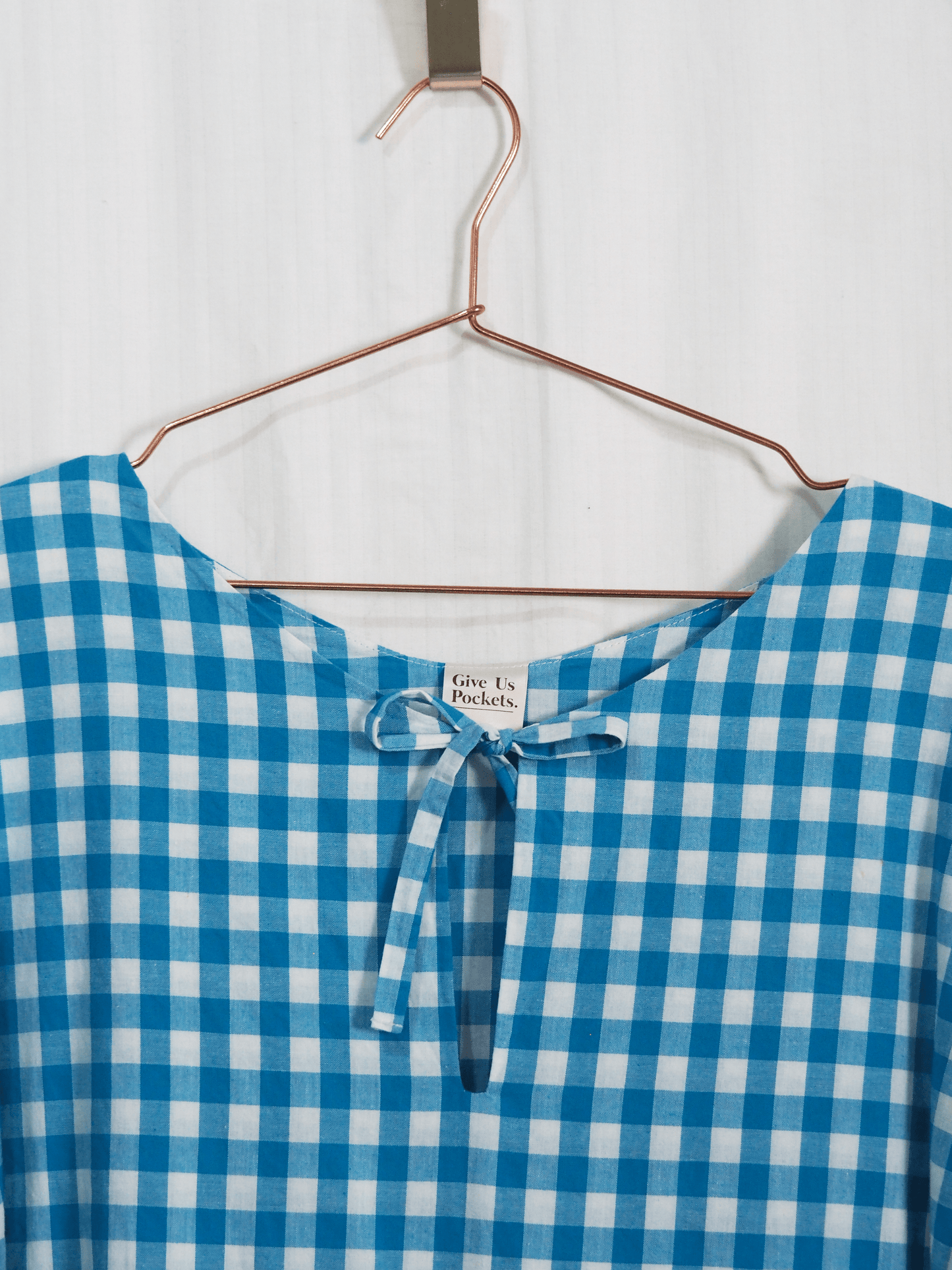 Bubble Dress in Blue Gingham (XXL)