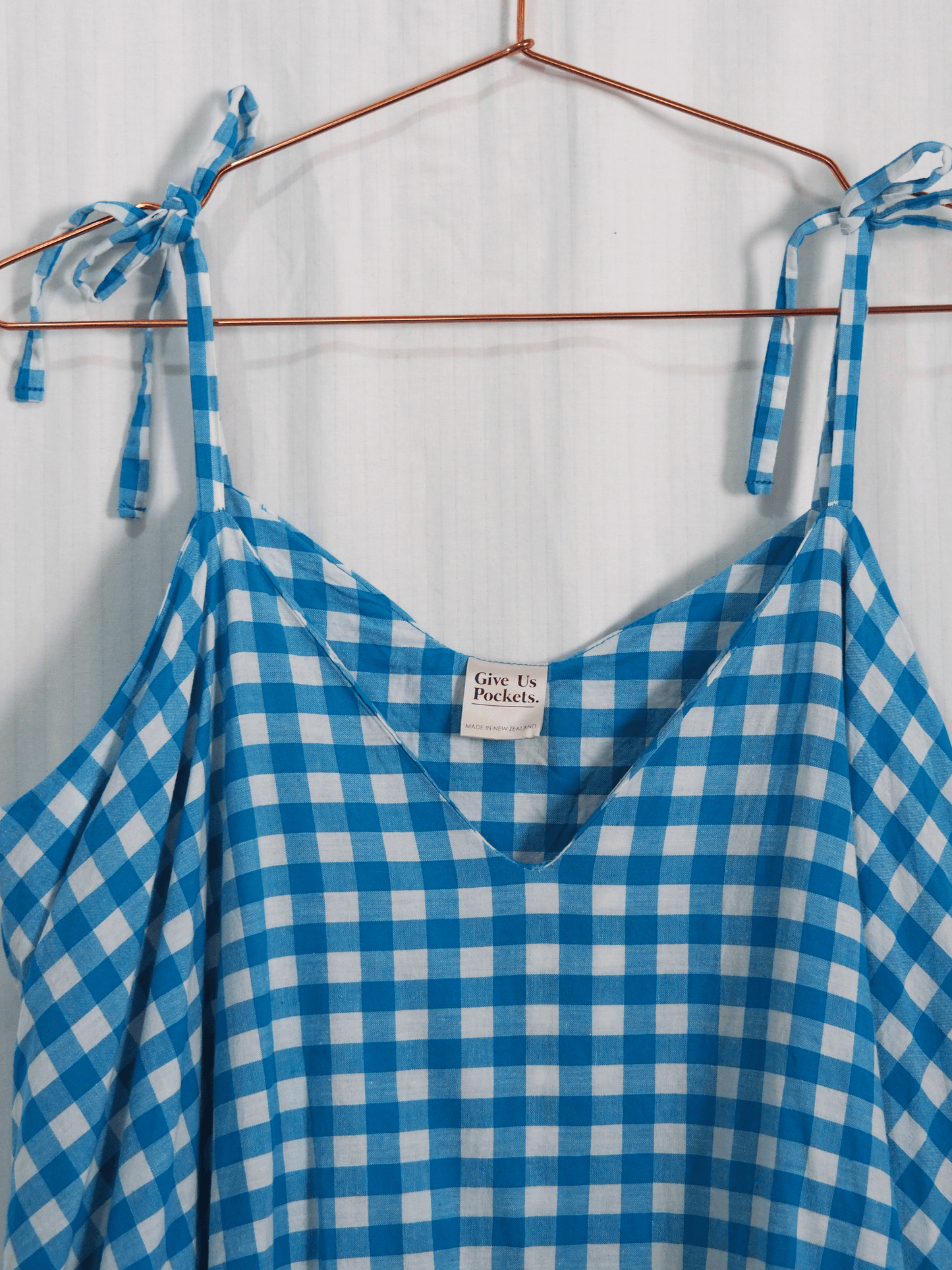 Fawn Dress in Blue Gingham (XXL)