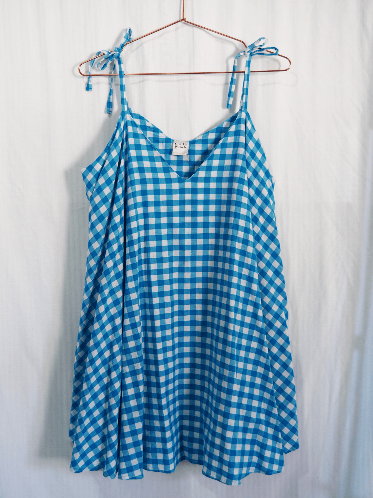 Fawn Dress in Blue Gingham (XXL)