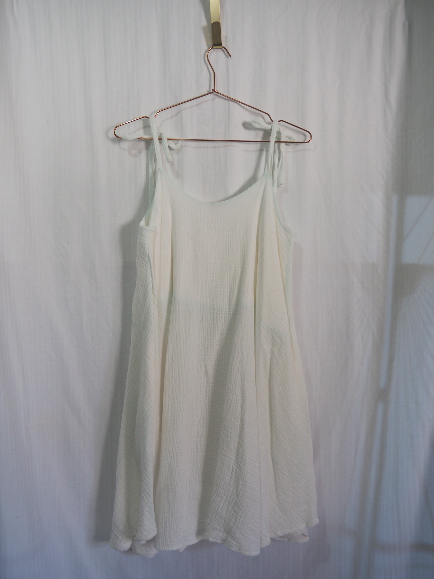 Fawn Dress in White Double Muslin (S)