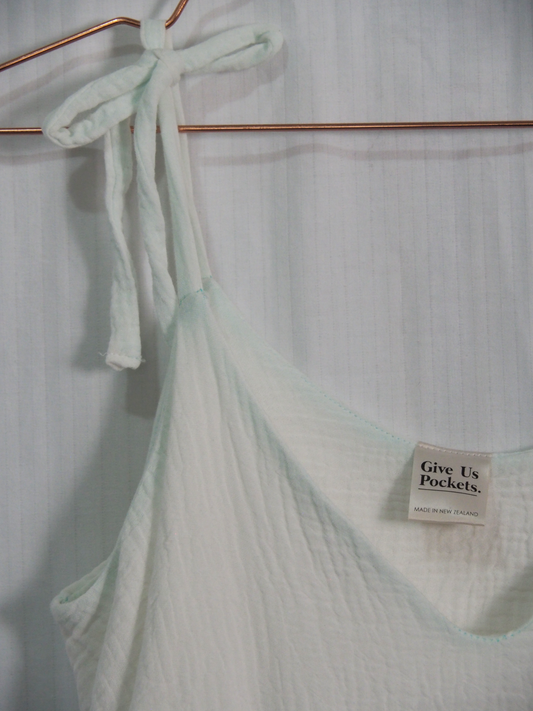 Fawn Dress in White Double Muslin (S)