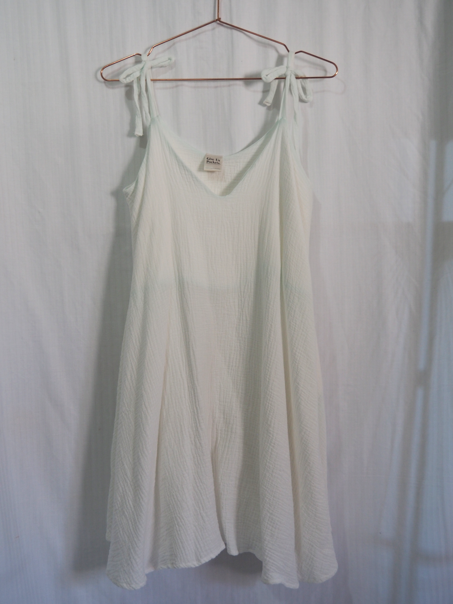 Fawn Dress in White Double Muslin (S)