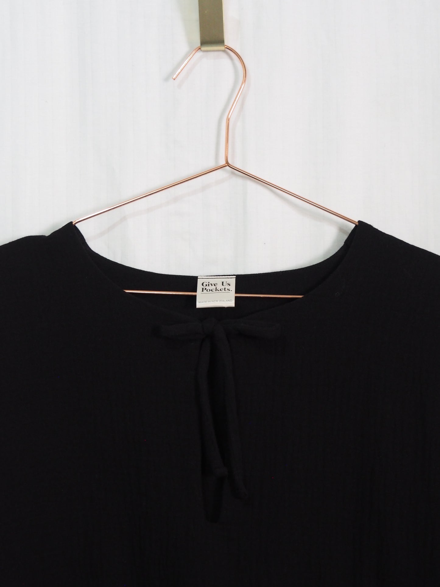 Bubble Dress in Black Double Muslin