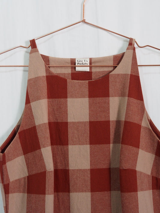 Rove Mini Dress in Berry Gingham