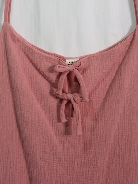 Butterfly Dress in Pink Double Muslin (XXL)