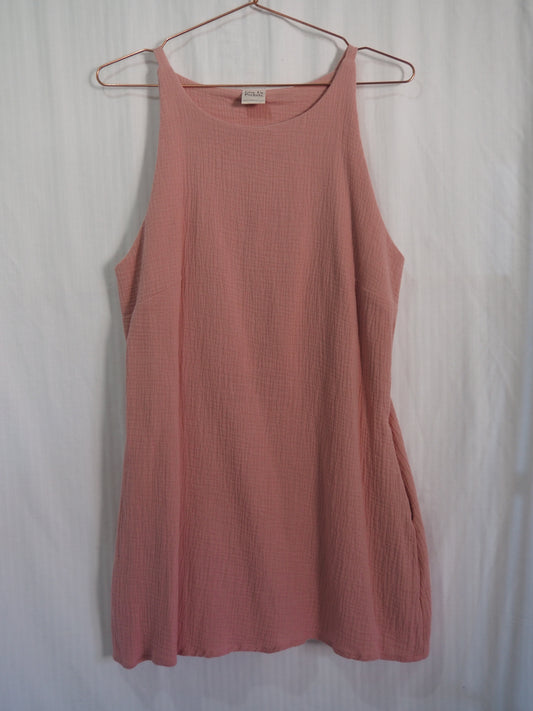Rove Mini Dress in Pink Double Muslin (S)