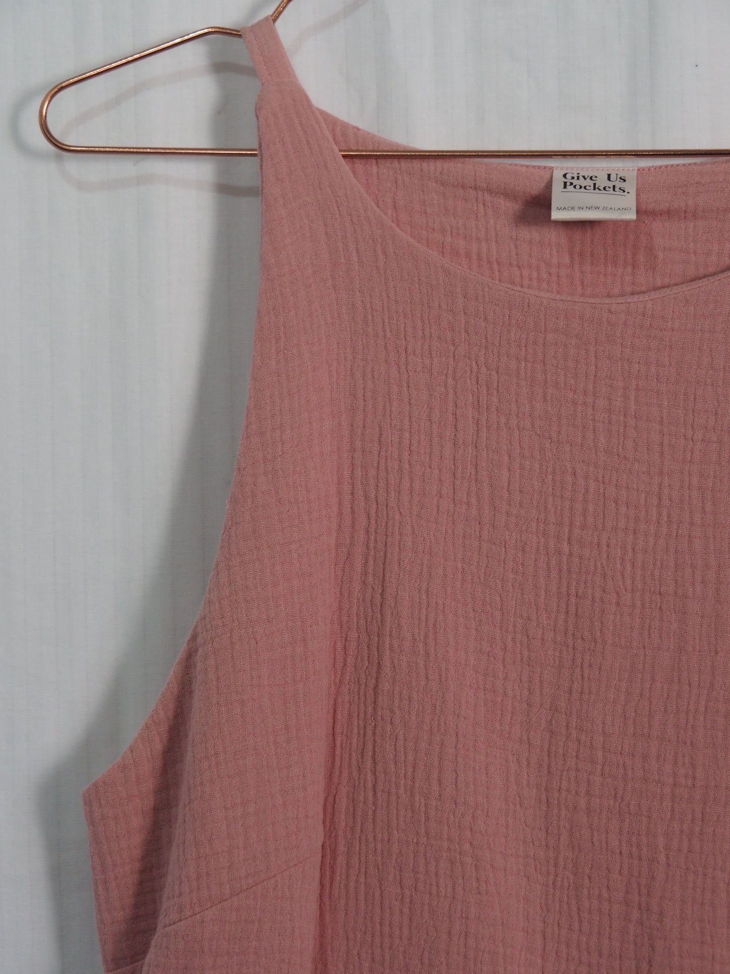 Rove Mini Dress in Pink Double Muslin (S)