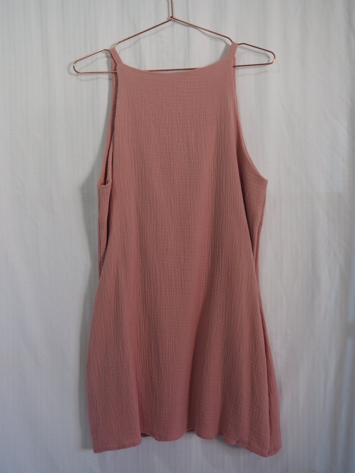 Rove Mini Dress in Pink Double Muslin (S)