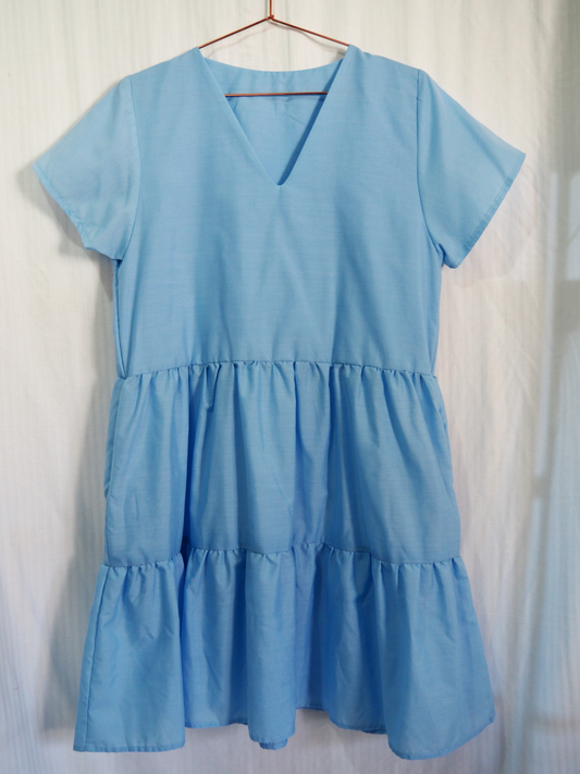 Peri Dress in Blue Lawn