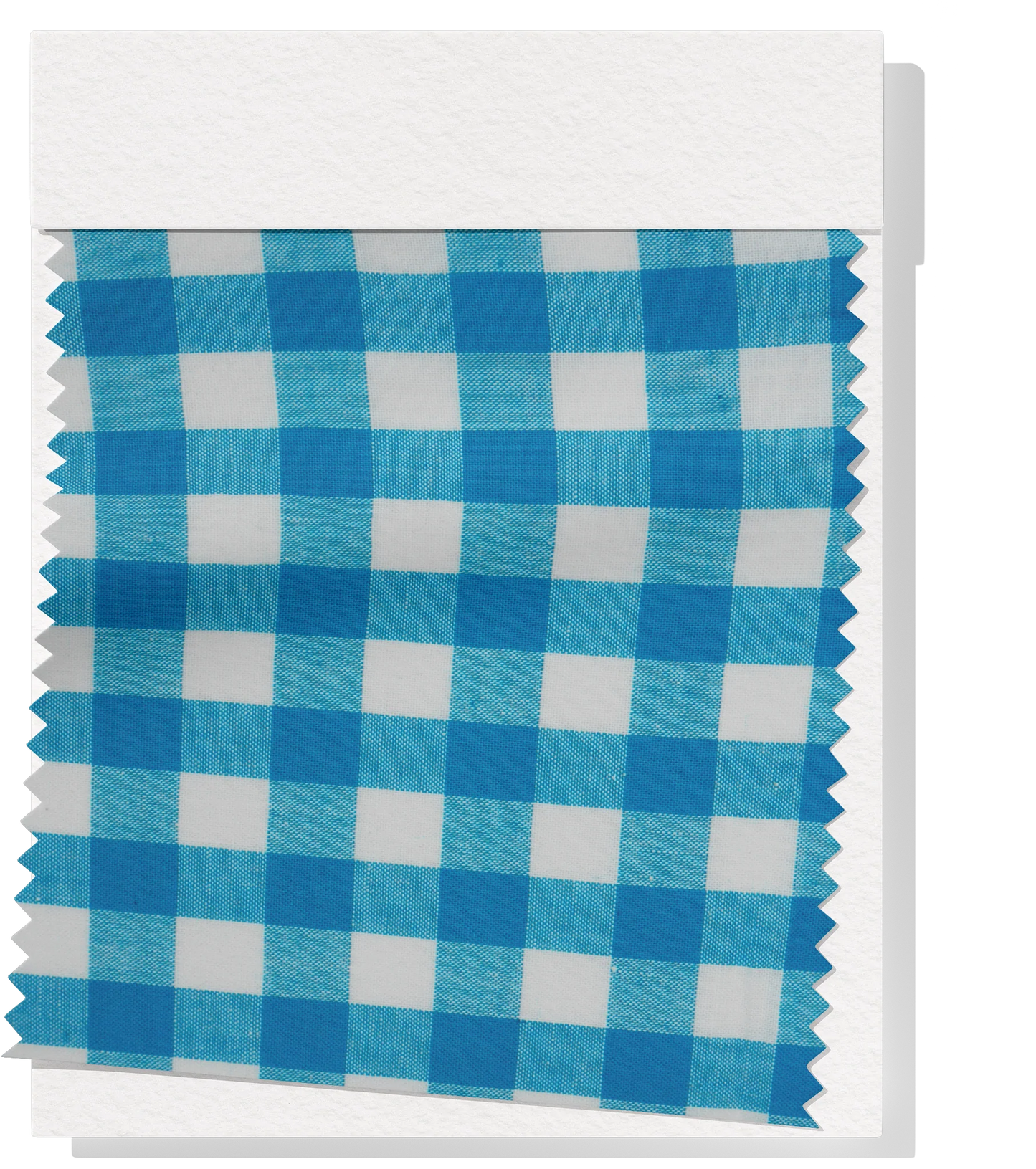 Cotton Gingham Print - Blue & White (Large)
